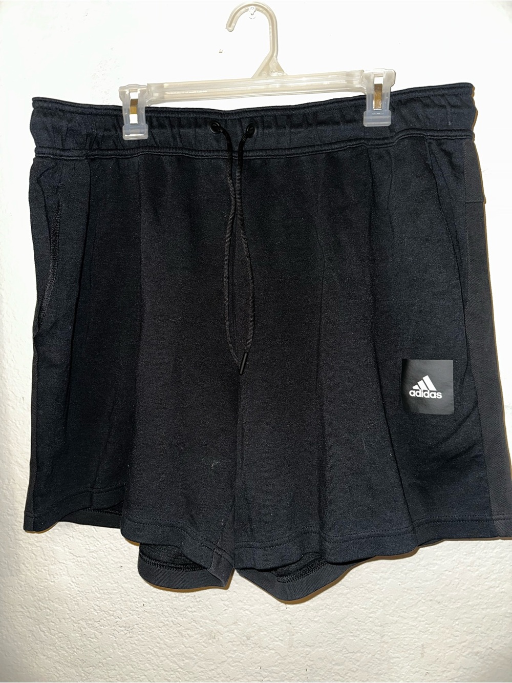 Adidas black cotton shorts size 2X